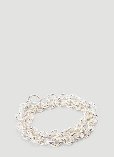Pearls Before Swine Rope Chain Bracelet Silver pbs0342009
