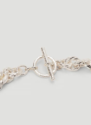 Pearls Before Swine Rope Chain Bracelet Silver pbs0342009
