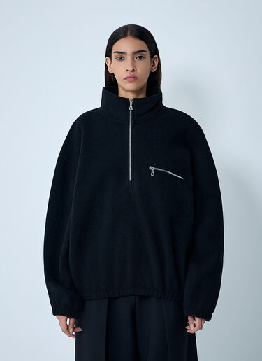 Zip-Up Fleece Sweatshirt RIER Zip-Up Fleece Sweatshirt Black rrr0358008