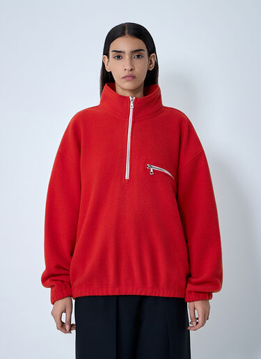 Zip-Up Fleece Sweatshirt RIER Zip-Up Fleece Sweatshirt Orange rrr0362001