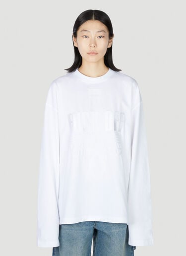 Fuck Off ロングスリーブTシャツ VTMNTS Fuck Off ロングスリーブTシャツ ホワイト vtm0351010