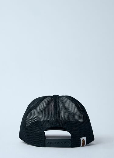 A BATHING APE® Logo Print Baseball Cap Black aba0158006