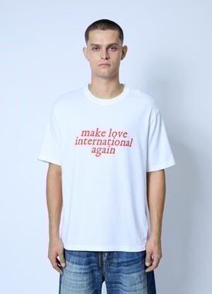 ACMH x Love International Logo Motif T-Shirt White acl0162005