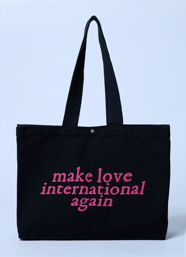 ACMH x Love International Logo Motif Tote Bag Black acl0162008
