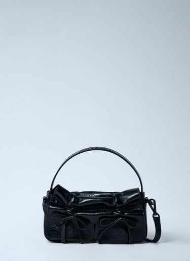 Acne Studios Mircro Multipocket Grained Leather Shoulder Bag Black acn0262001