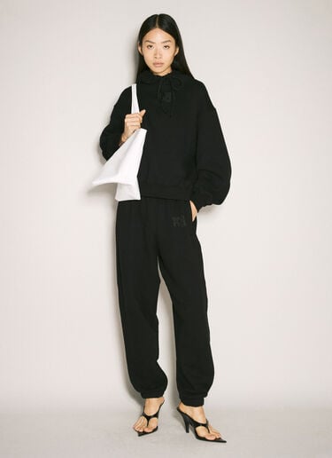 基础款毛圈连帽运动衫 Alexander Wang 基础款毛圈连帽运动衫 黑色 awg0257015