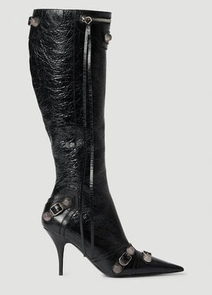 Balenciaga Cagole High Heel Calf Boots Black bal0253081