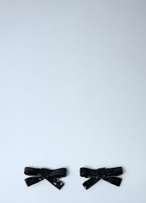 Balenciaga Bow Earrings Black bal0261050