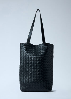 Bottega Veneta Small Intrecciato North-South Tote Bag Black bov0162011