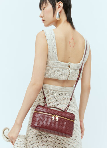 Bottega Veneta Intrecciato Shoulder Bag Red bov0256019