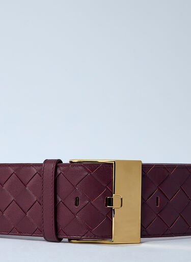 Bottega Veneta 编织腰带  棕色 bov0260032