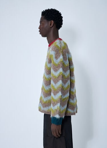 Ziz-Zag Sweater Brain Dead Ziz-Zag Sweater Brown bra0160001