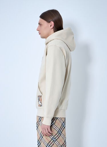 Burberry 徽标贴饰连帽运动衫  米色 bur0159004