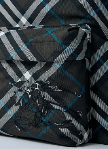Burberry Check Backpack Black bur0159044