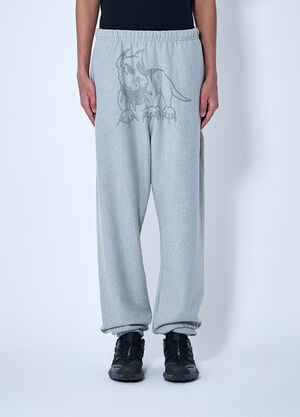 CHITO Reflective Graphic Print Track Pants Light Grey chi0159005