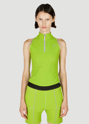 Coperni C+ Zip Bodysuit Green cpn0251006