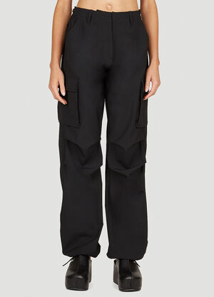Coperni Tailored Wide Leg Cargo Pants Black cpn0253007