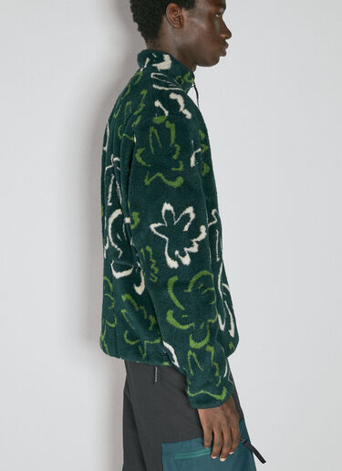 District Vision Half-Zip Pile Fleece Sweater Green dtv0154001