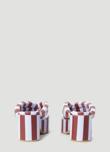 条纹厚底凉鞋 Dries Van Noten 条纹厚底凉鞋 红色 dvn0255005