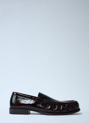 Dries Van Noten パテントレザーローファー ダークブラウン dvn0261004