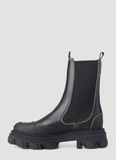 Leather Chelsea Boots GANNI Leather Chelsea Boots Black gan0246036