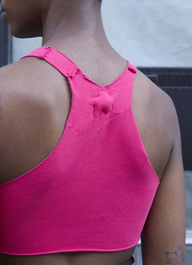 GREG ROSS Raw Cut Bra Top Red grr0257010