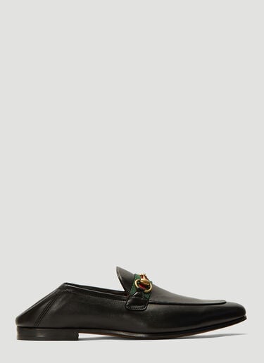 Brixton 织带饰边马衔扣乐福鞋 Gucci Brixton 织带饰边马衔扣乐福鞋 黑色 guc0137087