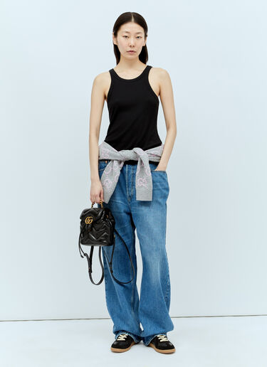 Gucci GG 마몬트 마테라세 백팩 블랙 guc0255128