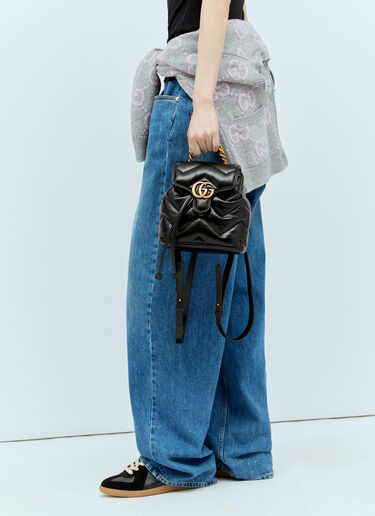 GG 마몬트 마테라세 백팩 Gucci GG 마몬트 마테라세 백팩 블랙 guc0255128