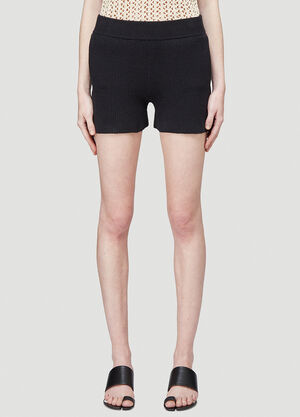 Helmut Lang Cozy Knit Shorts Black hlm0244007