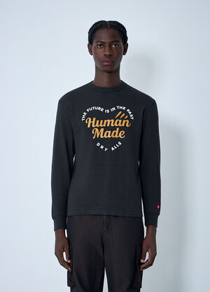 HUMAN MADE Logo Motif Sweatshirt Black hmd0161004