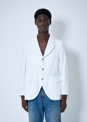 Comme Des Garçons Homme Plus Double-Breasted Blazer White hpl0152010