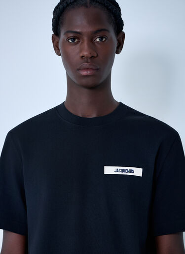 Jacquemus Le T-Shirt Gros Grain Black jac0162011