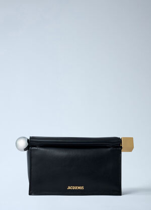Jacquemus La Pochette Rond CarrÃ© 手拿包 黑色 jac0260054