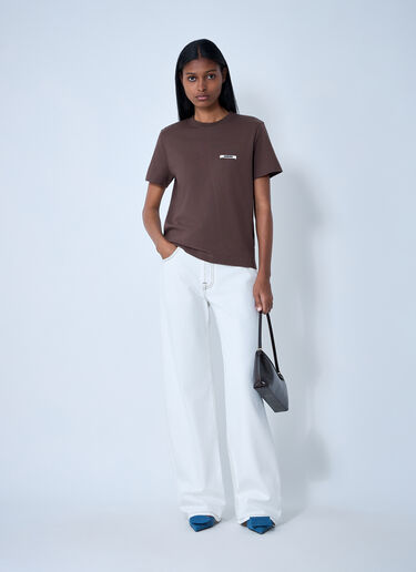 Le T-Shirt Gros Grain Jacquemus Le T-Shirt Gros Grain Brown jac0262010