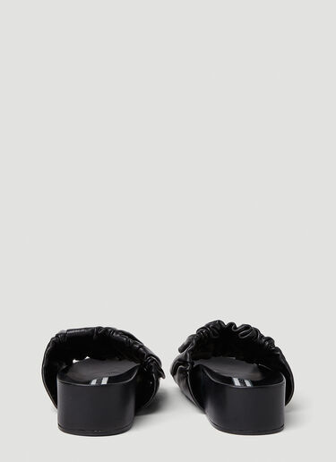 Jil Sander 褶饰凉鞋 黑色 jil0251042