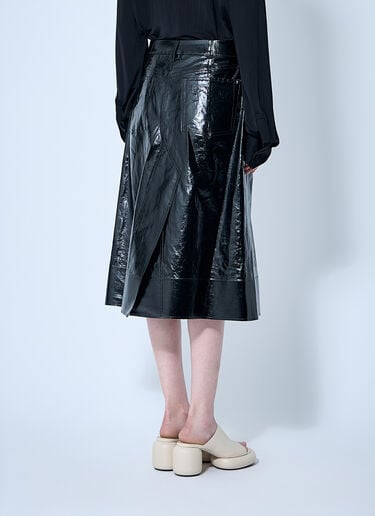 Jil Sander 高亮铅笔半裙  黑色 jil0259008