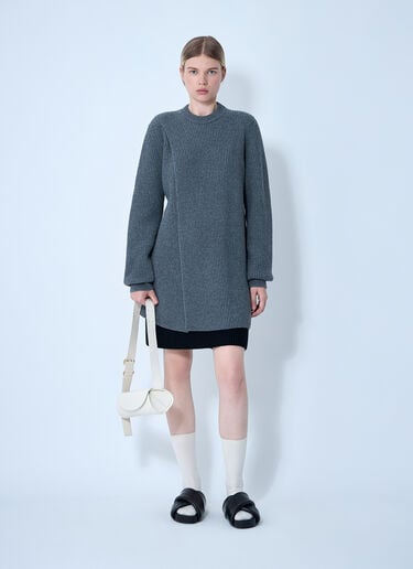 Jil Sander 叠层拼接针织衫 黑色 jil0262003