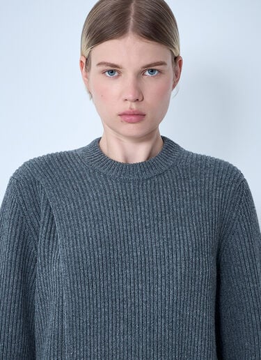Jil Sander 叠层拼接针织衫 黑色 jil0262003
