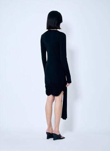 JW Anderson Draped Hem Dress Black jwa0259003