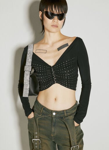 보우 파우치 숄더백 KARA 보우 파우치 숄더백 블랙 kar0253008
