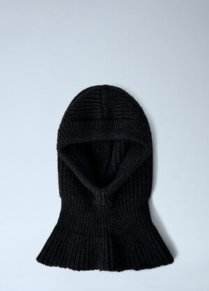 Lemaire Knitted Wool-Blend Hood Brown lem0362002
