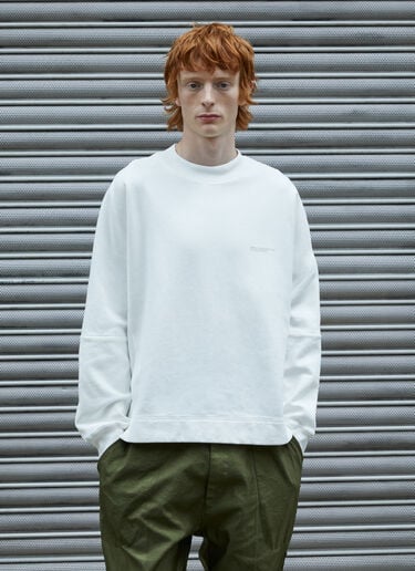 Massimo Osti Studio 로고 맨투맨  화이트 mao0158037