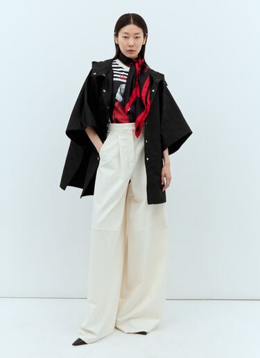 Max Mara 스트라이프 도그 티셔츠 화이트 max0257024