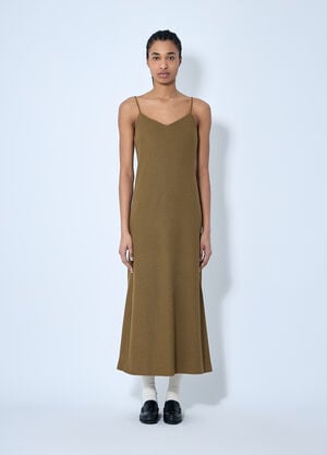 Max Mara Melfi Knit Midi Dress Green max0260013