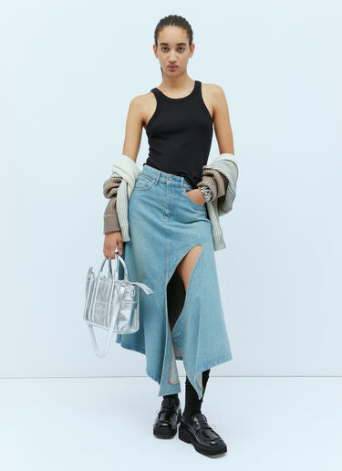 메탈릭 토트백 소형 Marc Jacobs 메탈릭 토트백 소형 실버 mcj0254006