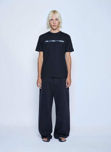Mechatok x LN-CC Text Print T-Shirt Black mec0162002