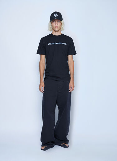 Mechatok x LN-CC Text Print T-Shirt Black mec0162002