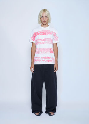 Mechatok x LN-CC Text Print T-Shirt White mec0162003