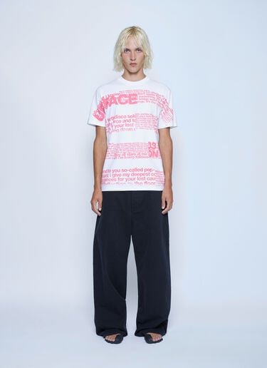 Text Print T-Shirt Mechatok x LN-CC Text Print T-Shirt White mec0162003
